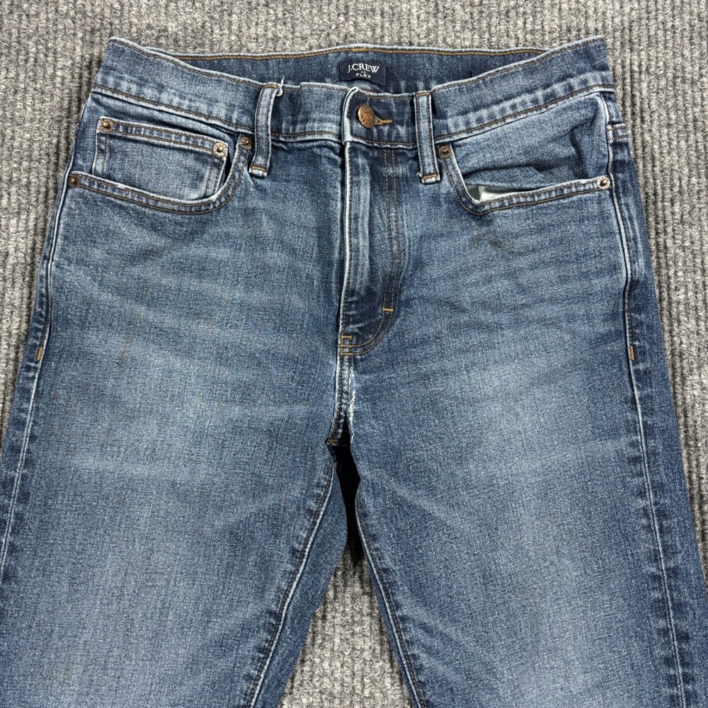 J.Crew Flex Jeans Mens 29x30 Blue Medium Wash Re-Imagined Stretch Denim - Picture 4 of 15